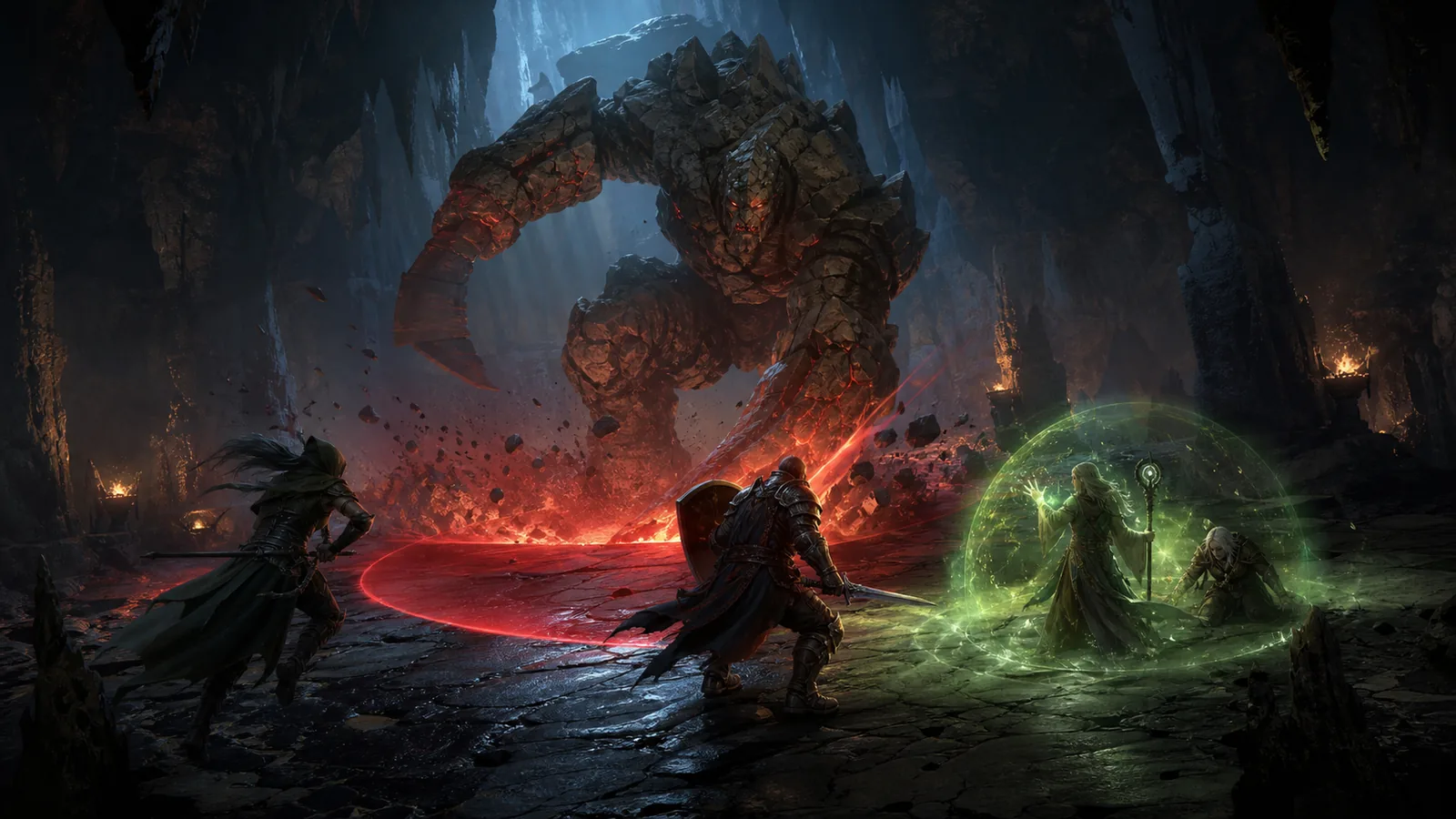 Combat positioning and status effects visual