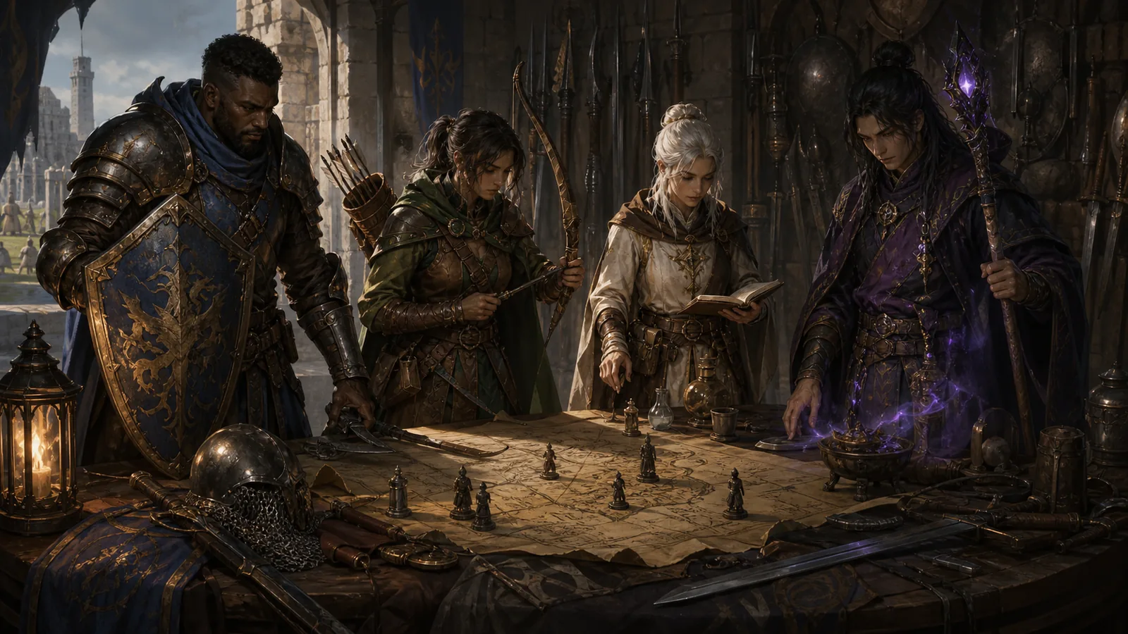 Skills and builds class visual
